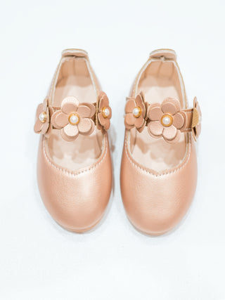 Girl Princess Shoes With Floral Bow