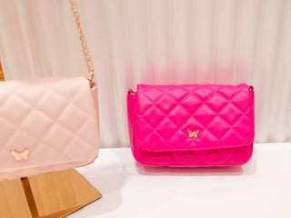 Kids Plain Sling Bag with butterfly design